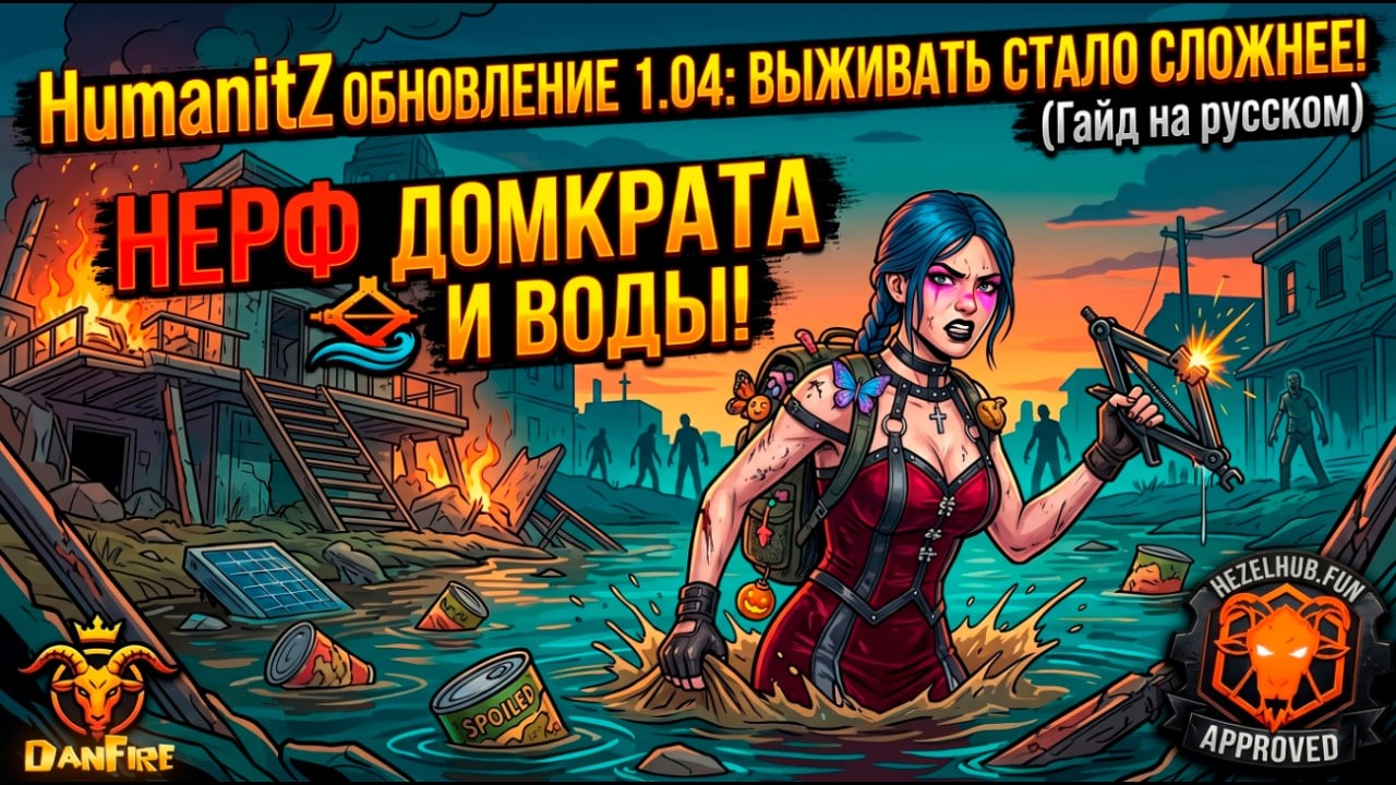HumanitZ ОБНОВЛЕНИЕ 1.04: ВЫЖИВАТЬ СТАЛО СЛОЖНЕЕ! (Гайд на русском)
