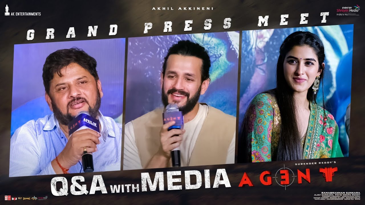 Q & A With Media | Akhil Akkineni | Mammootty | Surender Reddy | Anil Sunkara