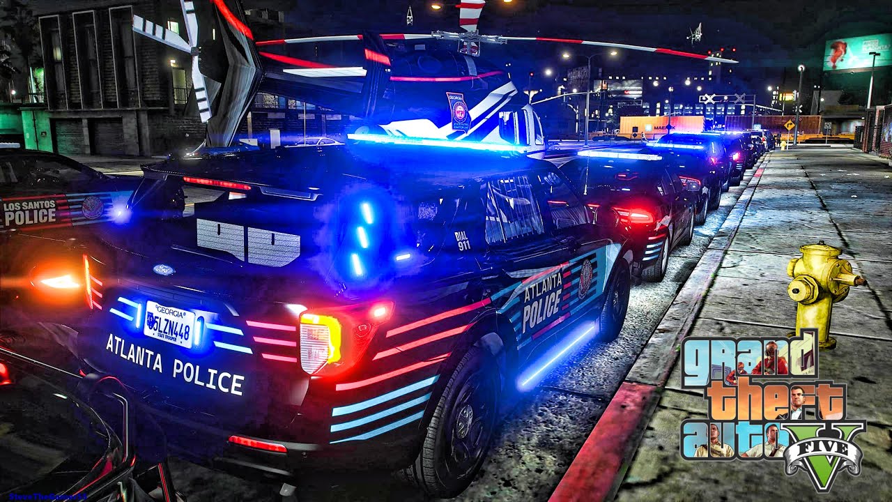 Playing GTA 5 As A POLICE OFFICER Gang Unit Patrol🔥🔥🔥||  GTA 5 Lspdfr Mod|  4K