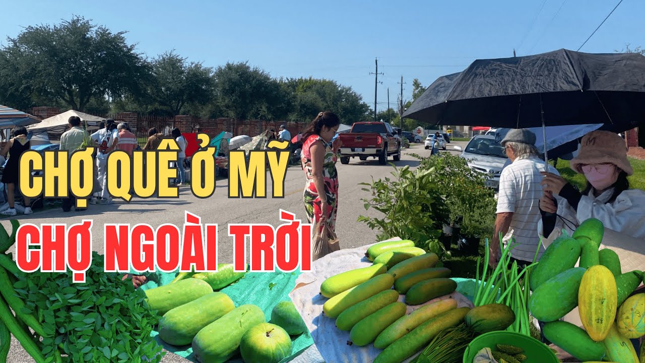 Chợ Quê Ở Mỹ - Nhiều Người Việt Bán Hàng Ngoài Trời - Đây Đó Cuộc Sống Mỹ