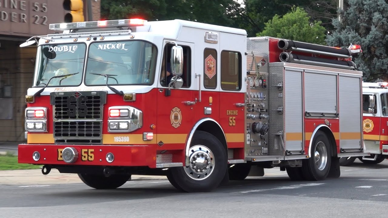 Philadelphia Fire Department Engine 55 Responding