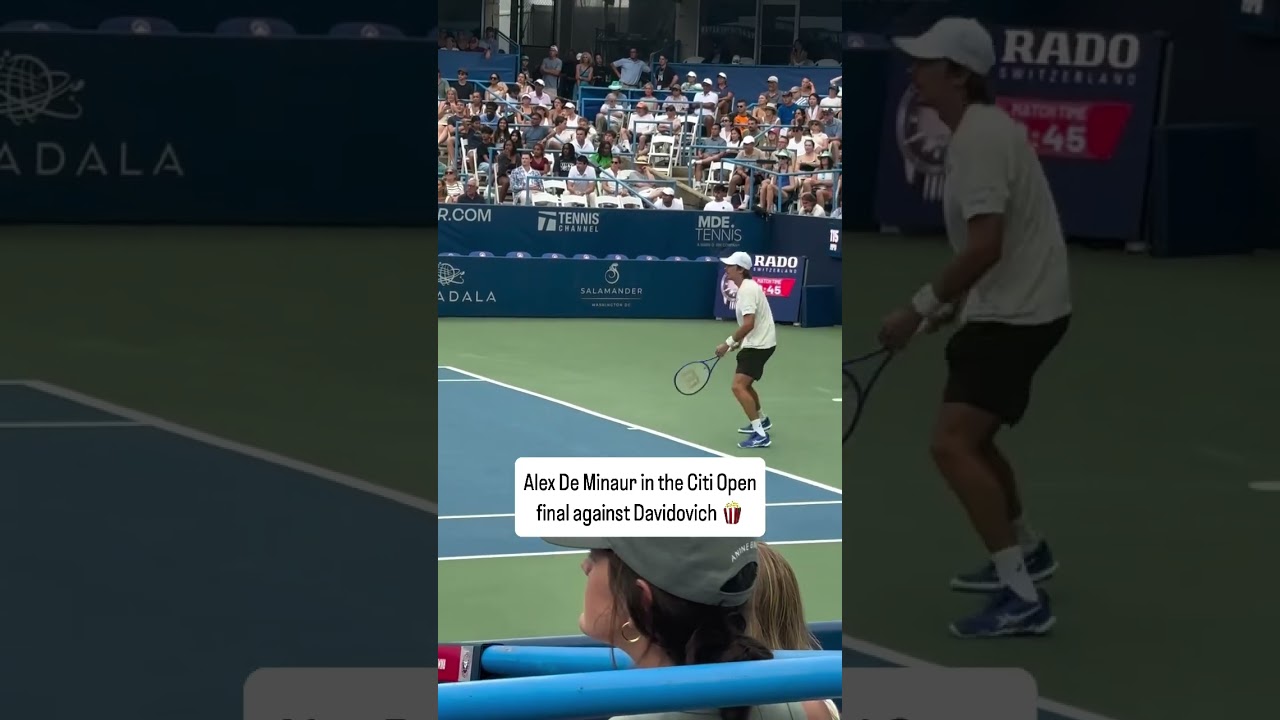 Alex De Minaur Citi Open Final Courtview