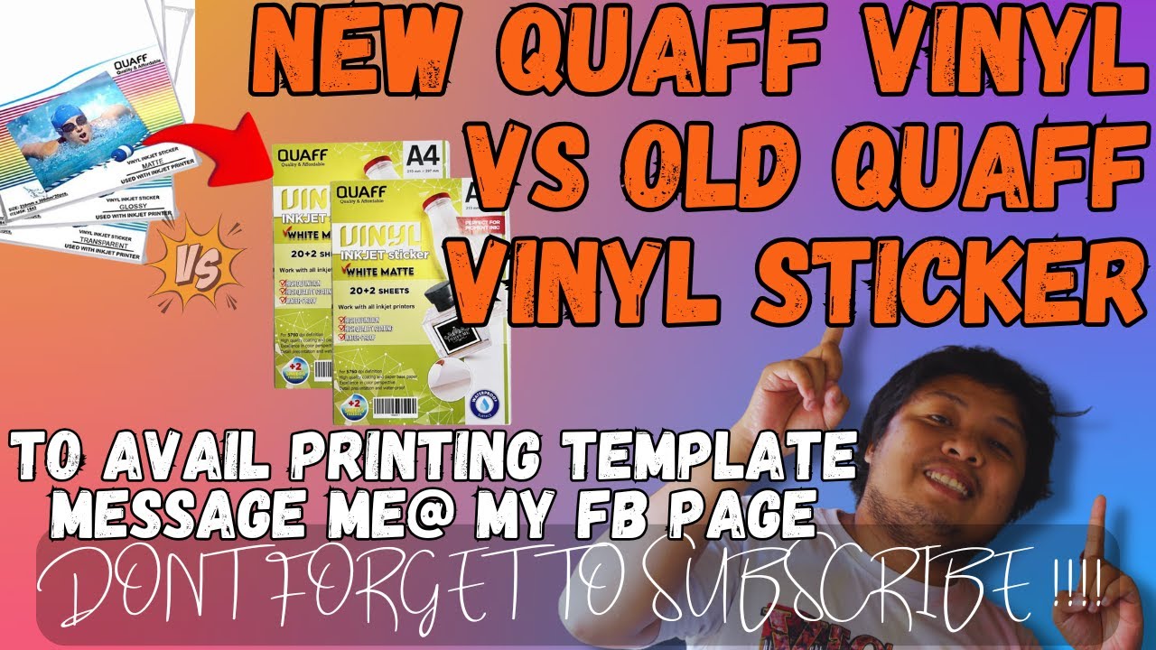 NEW QUAFF VINYL MATTE STICKER VS OLD QUAFF MATTE  VINYL | SIDE BY SIDE QUICK COMPARISON