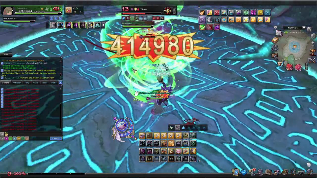Aura Kingdom - Nightmare - Gate of the Spirit Realm (5-Player Mode) - Stellar Sphere Solo Gameplay