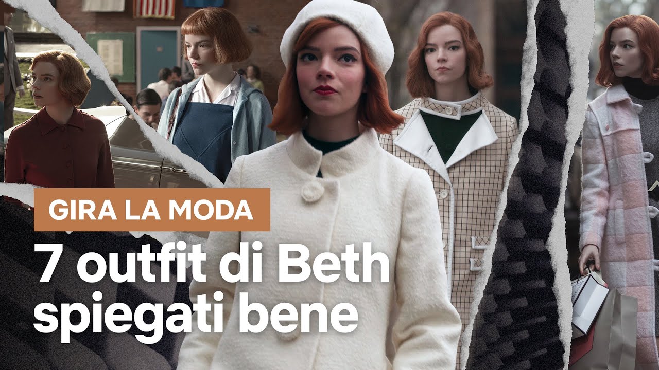 Spieghiamo 7 outfit di BETH HARMON ne La regina degli scacchi | Gira la moda | Netflix Italia