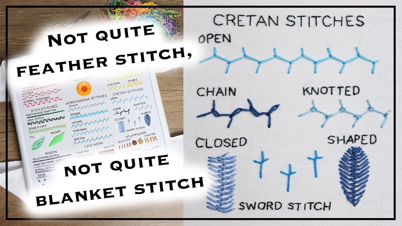 Between Feather and Blanket: Cretan Stitch Variations
