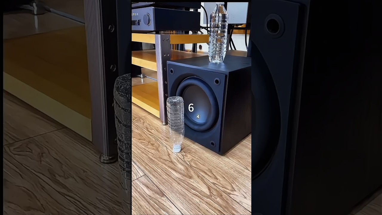 Can it hit the bottle? #speaker  #bass #subwoofer