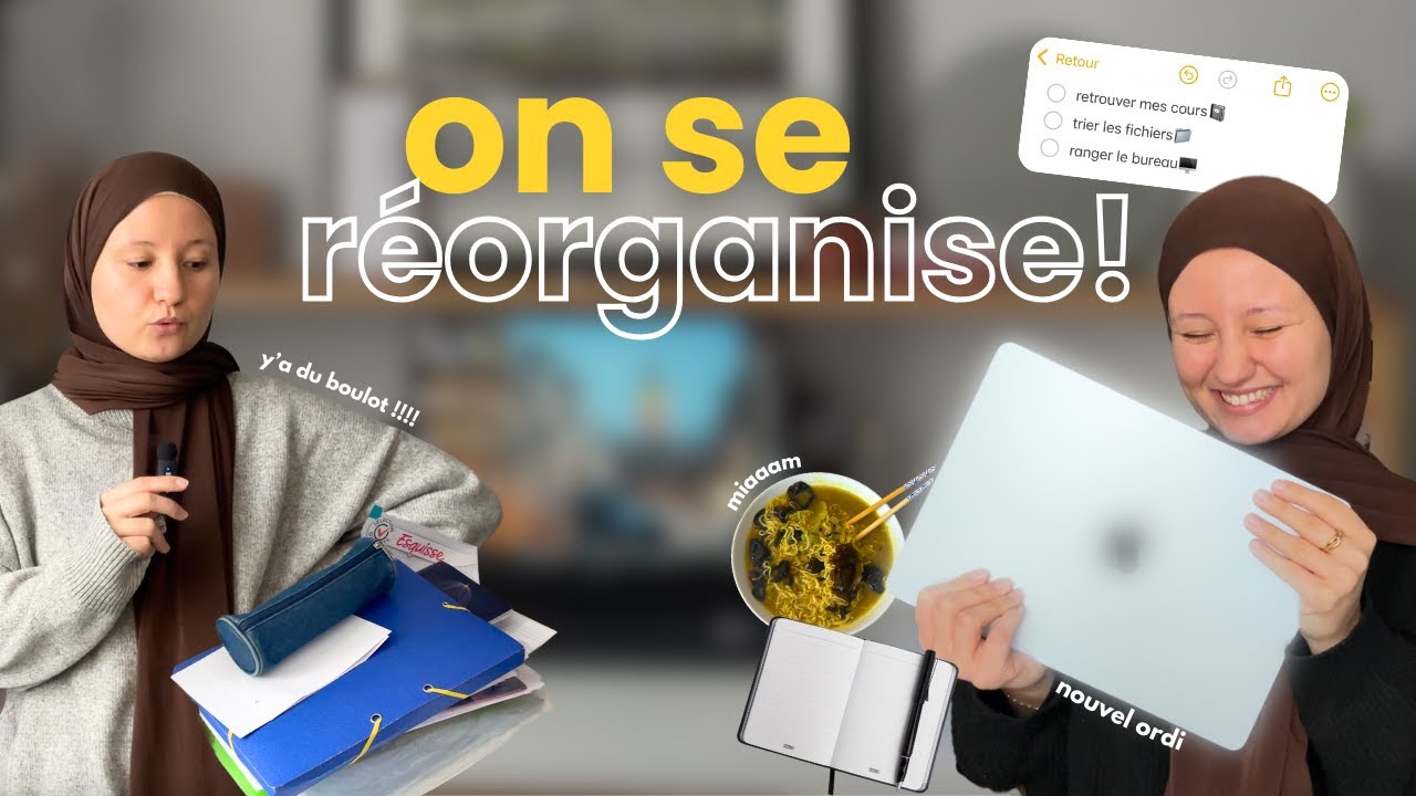 Je réorganise tous mes cours (ou du moins j'essaie) | vlog