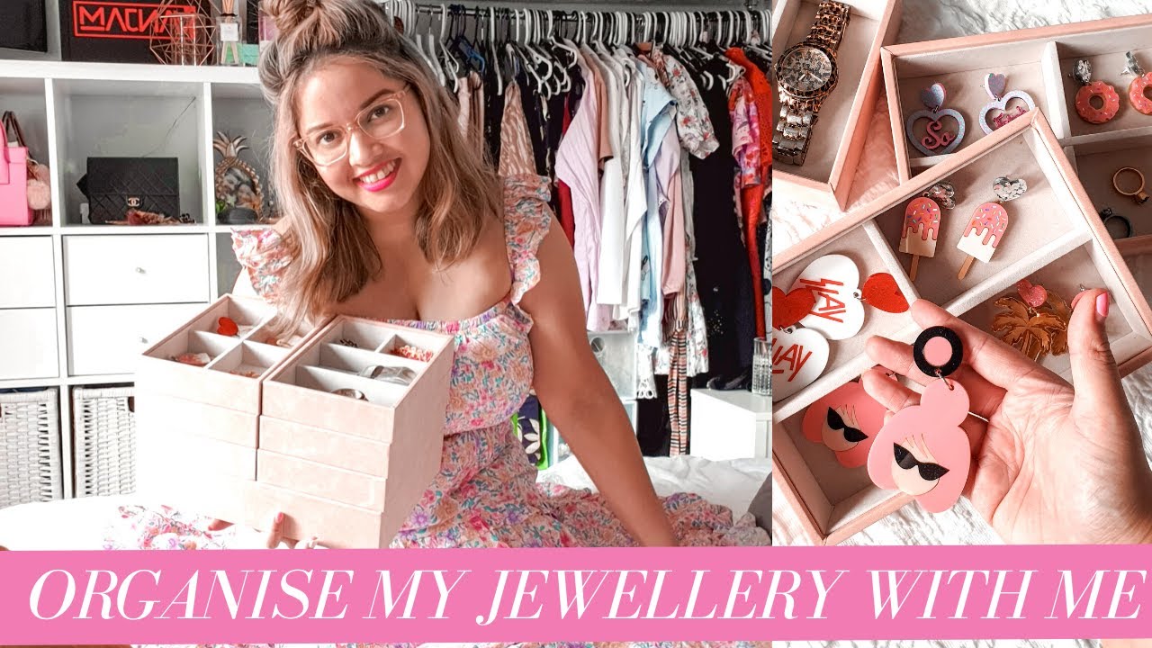 How to organise your jewellery | Pink Kmart storage solution ~ Nezuki