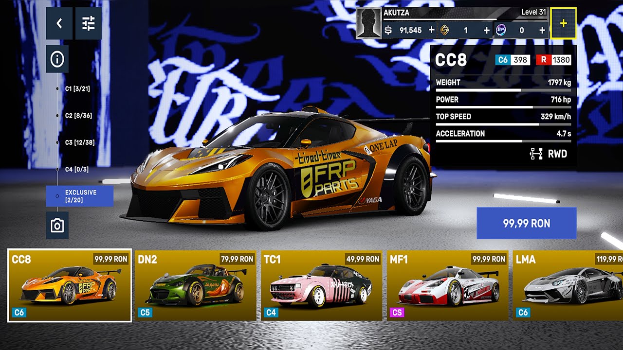 CarX Street V1.22.0 | FULL CAR LIST | ALL CARS | MOBILE