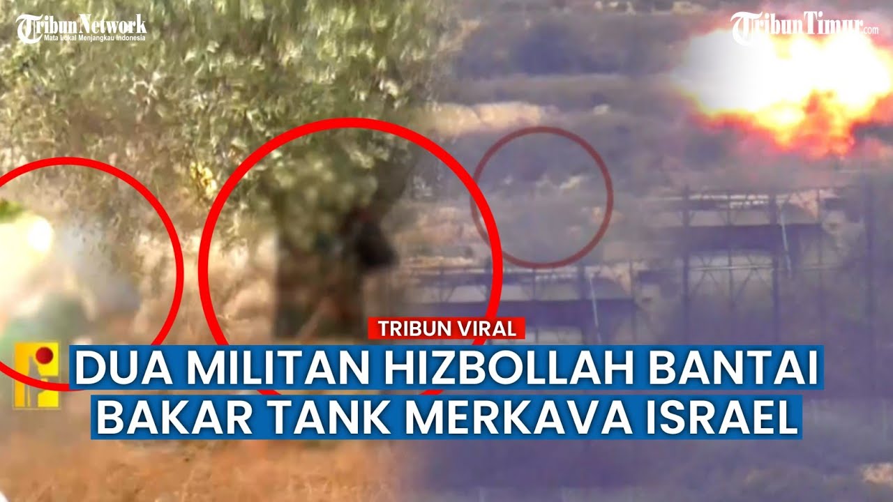 Lagi? Tank Merkava Israel Dibombardir Rudal Anti-tank Hizbullah