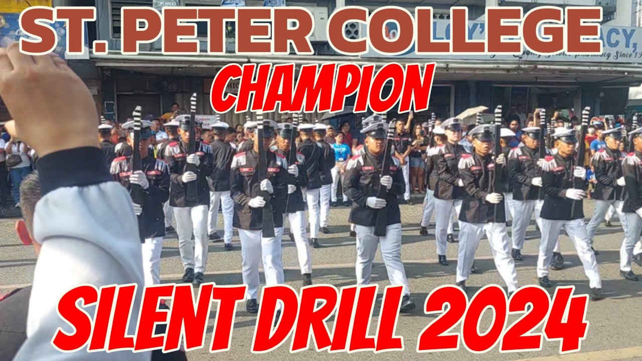 CHAMPION!!!! OF SILENT DRILL COMPETITION ILIGAN CITY 2024/ ST. PETER COLLEGE