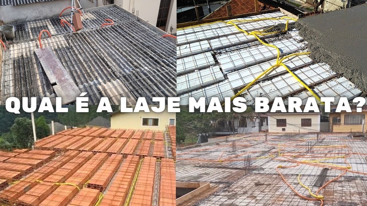 VEJA 4 TIPOS DE LAJE  E QUAL É A MAIS BARATA! CUSTOS E VALORES!