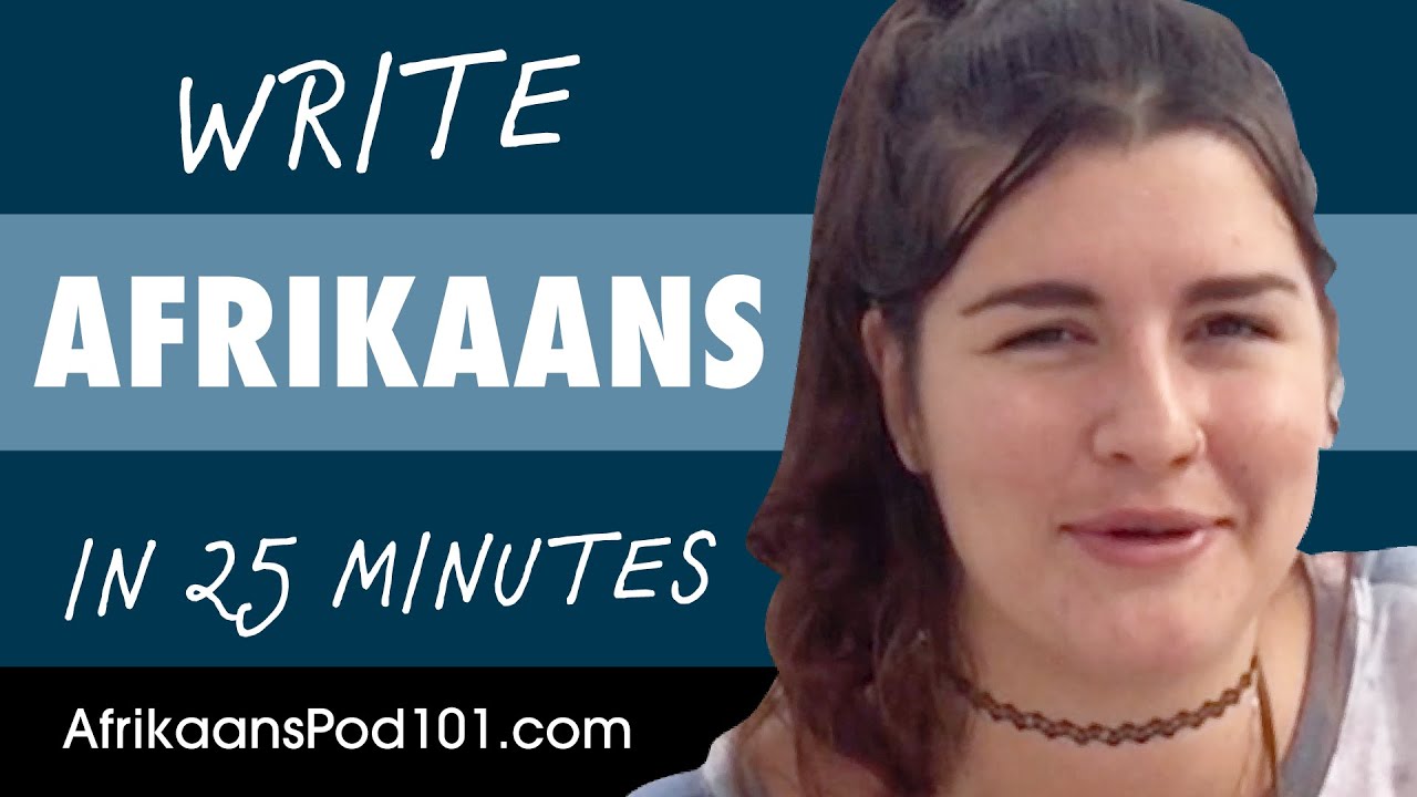 1 Hour to Improve Your Afrikaans Writing Skills
