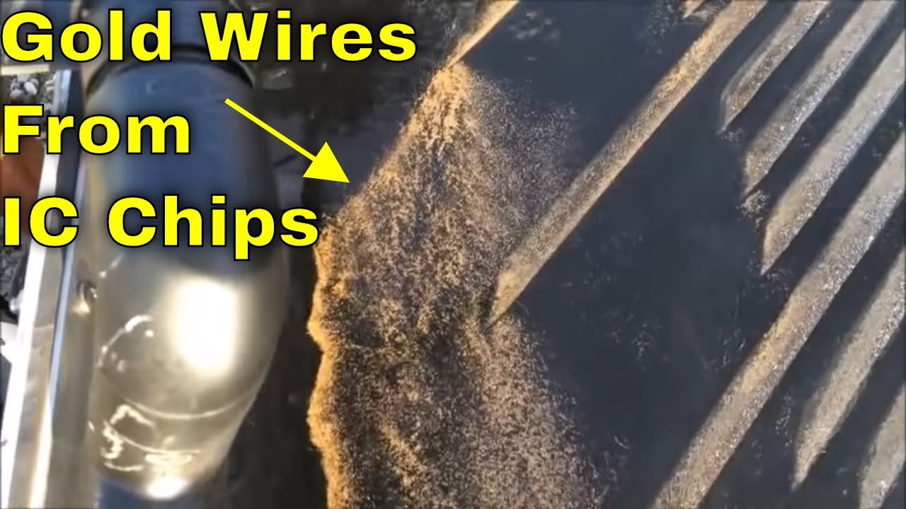 How To Scrap Incinerated IC Chips For Gold Wires With A Shaker Table, Recycling Electronics MBMM