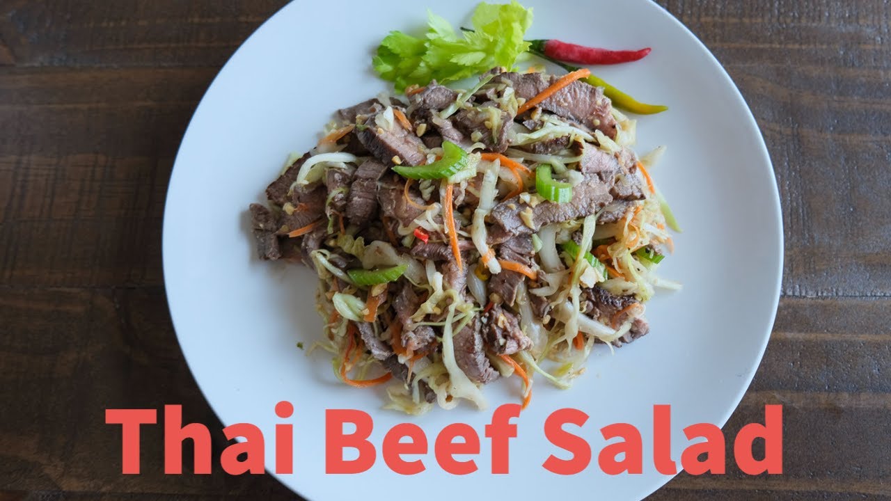 Thai Beef Salad ( Beef and cabbage Salad) ยำเนื้อกระหล่ำปลี - Episode 241