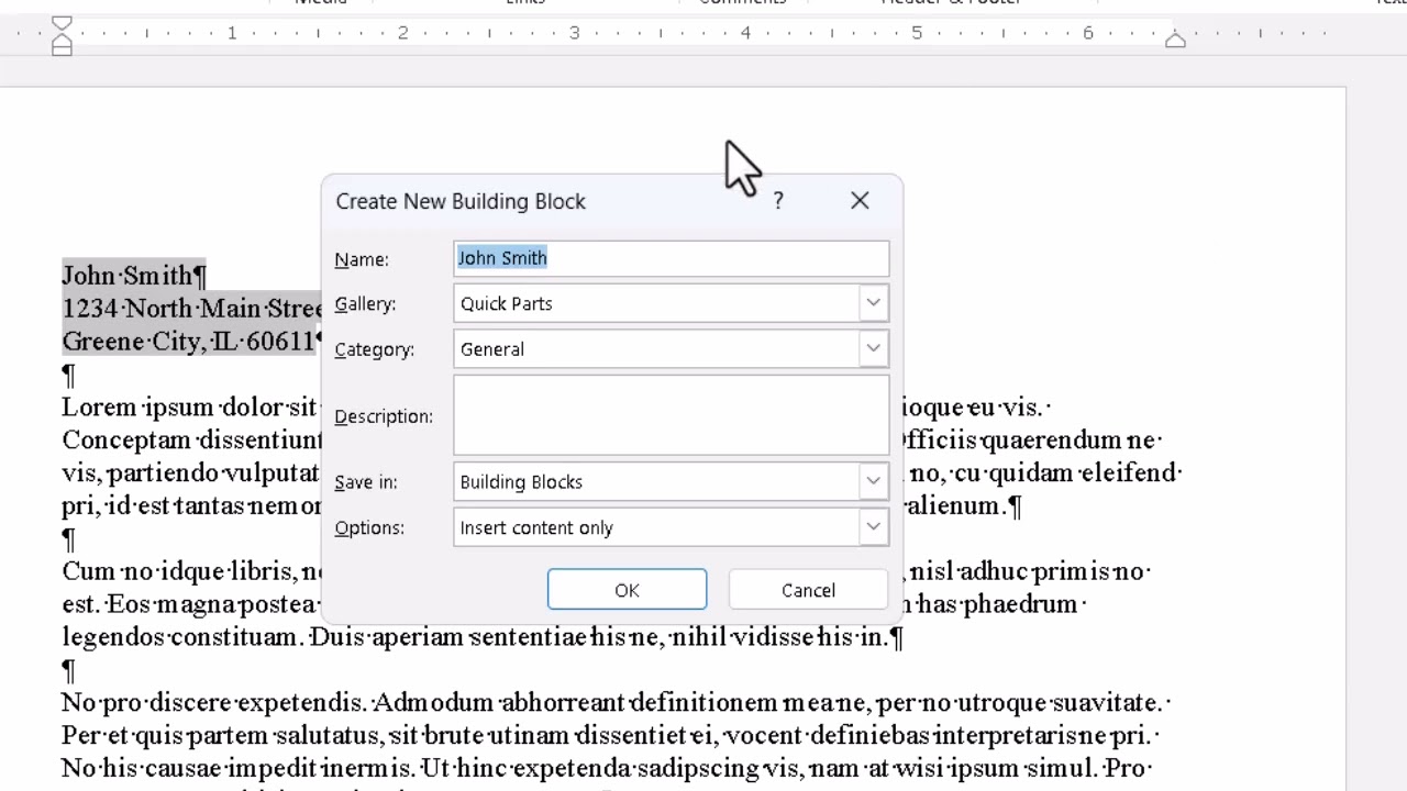 How to Create an AutoText Entry in Microsoft Word