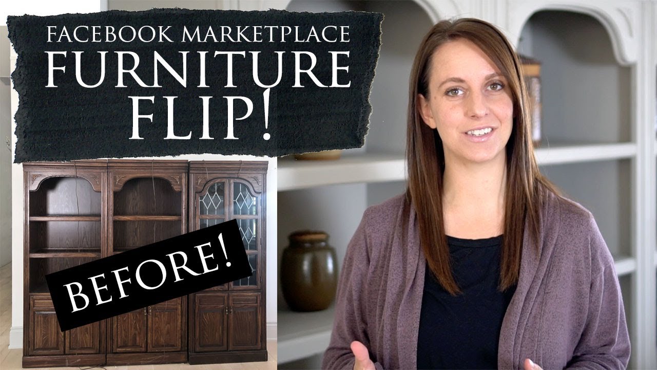Facebook Marketplace Furniture Flip | Before and After Bookshelf