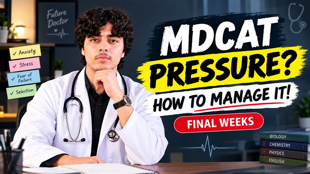 MDCAT 2026 Final Weeks: How to Control Stress, Anxiety & Fear of Failure | Stay Calm & Confident