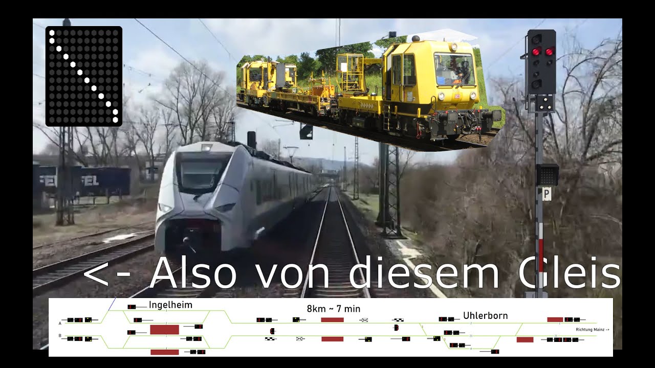 Fahren auf dem Gegengleis?! Probleme am Beispiel Mainz-Bingen | Erkl&auml;rung+Trainspotting | jamobatv21