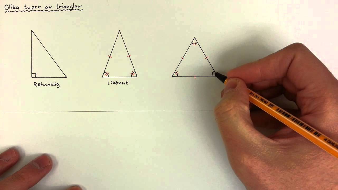 7 - Geometri - Olika typer av trianglar