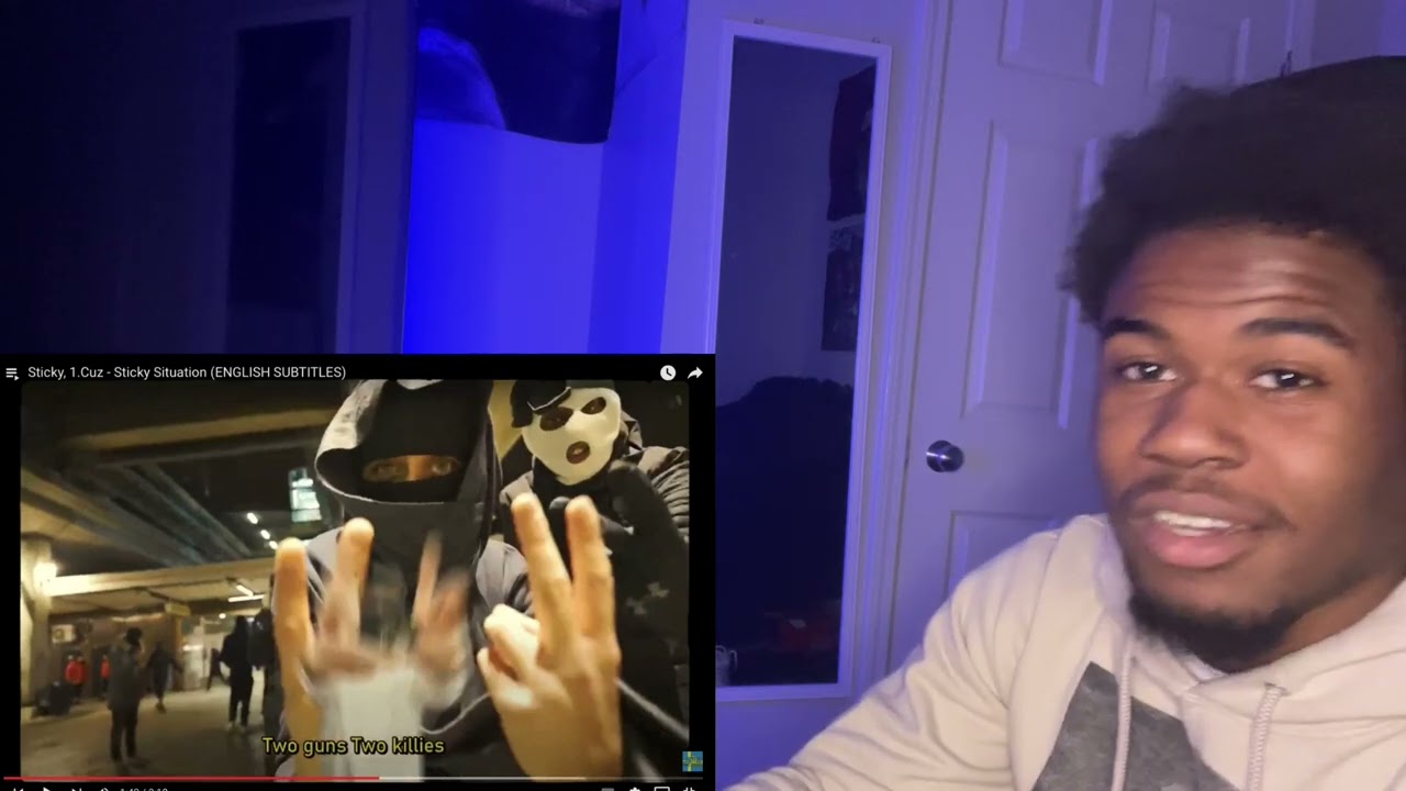 Sticky, 1.Cuz - Sticky Situation (ENGLISH SUBTITLES) (((*SWEDISH* RAP REACTION)))