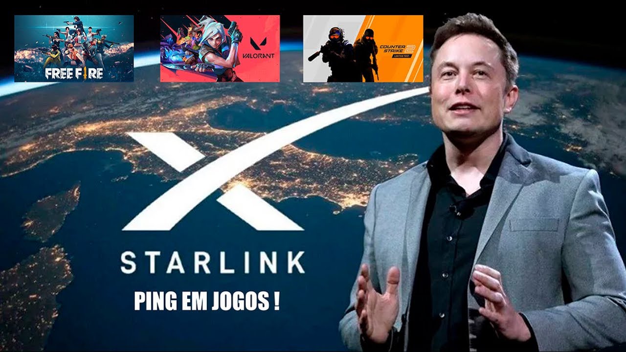 STARLINK NOS JOGOS! COMO FICA O PING?🎯