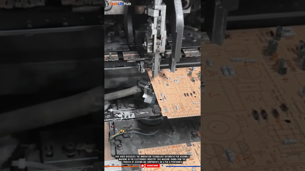 Innovation Technology Automatic PCB Assembly Machine: Robotic Precision for Electronics. #tech