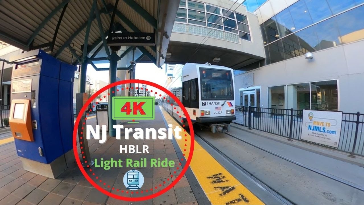 Complete Light Rail Ride, NJ Transit, Jersey City, NJ 4K Video