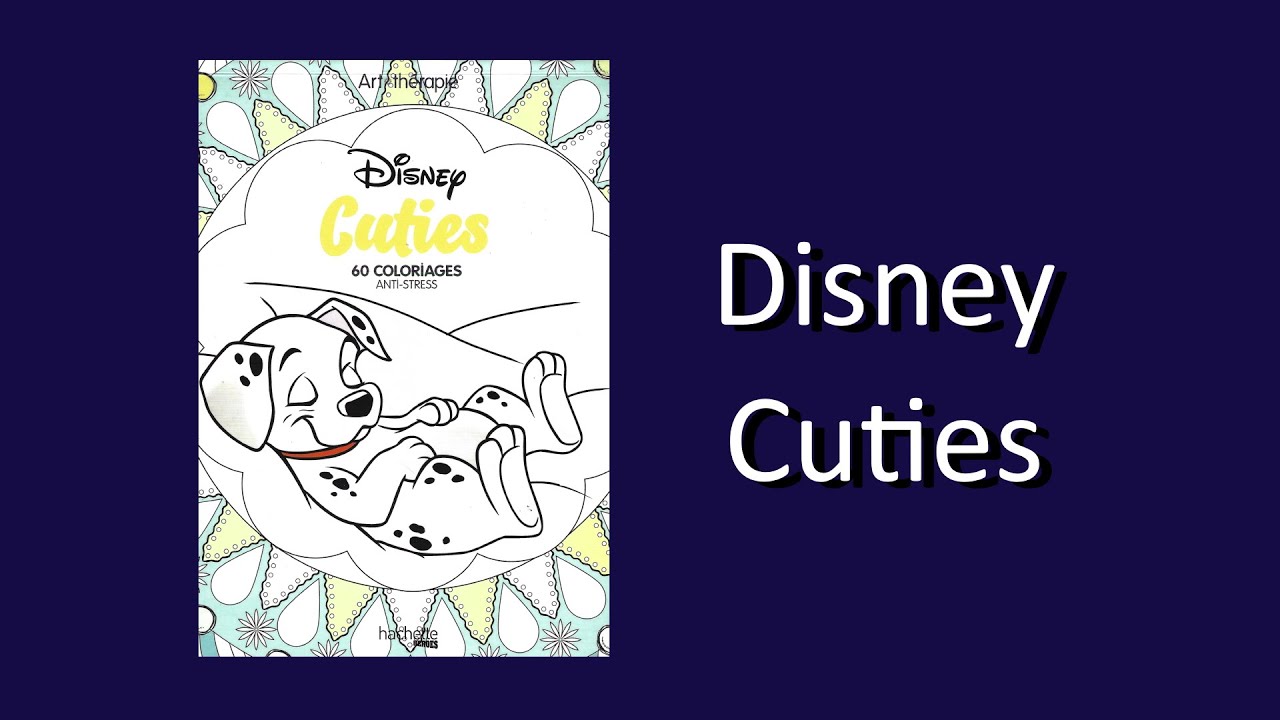 Disney Cuties by hachette Coloring Book Flip Through