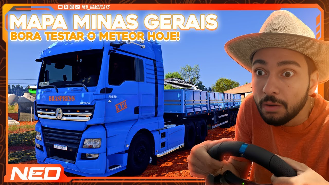 ETS2 Ao Vivo:  TESTANDO O VW METEOR nas ESTRADAS de MINAS GERAIS! ⛰️