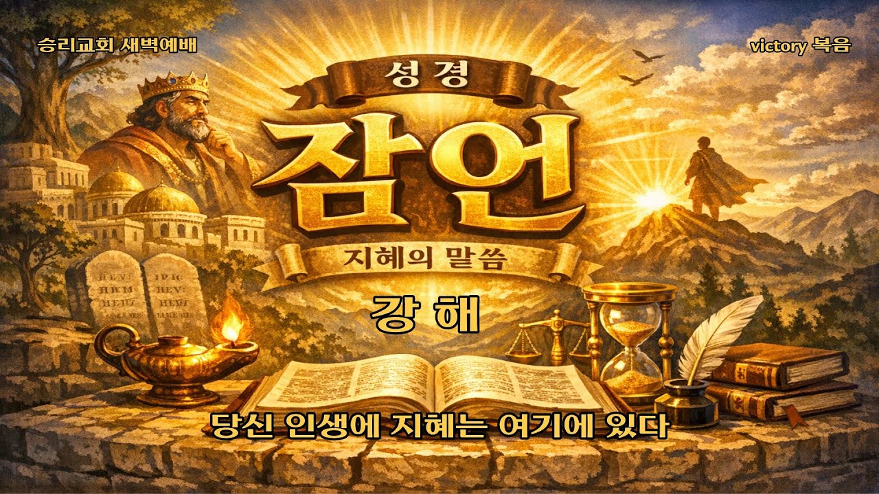 잠언 강해 (18) 잠 8장 22-31절 지혜의 근본 (2026년 2월 7일)