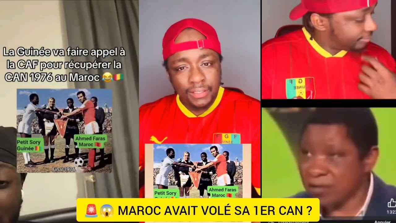 🚨 URGENT 😱 LA GUINÉE VEUX FAIRE APPEL POUR RÉCUPÉRER SA CAN DE 1976 GAGNER FACE AU MAROC