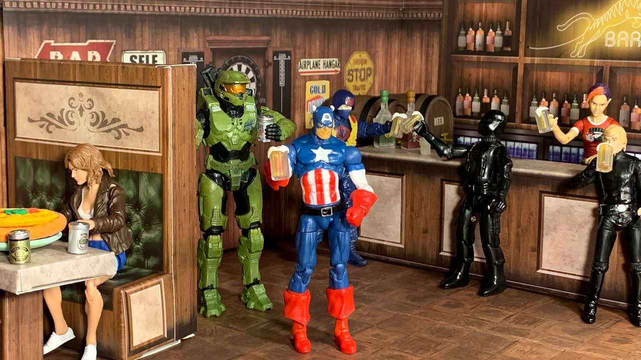 Bar Extreme Sets Pop-Up Diorama 1/18 scale card stock review cardboard