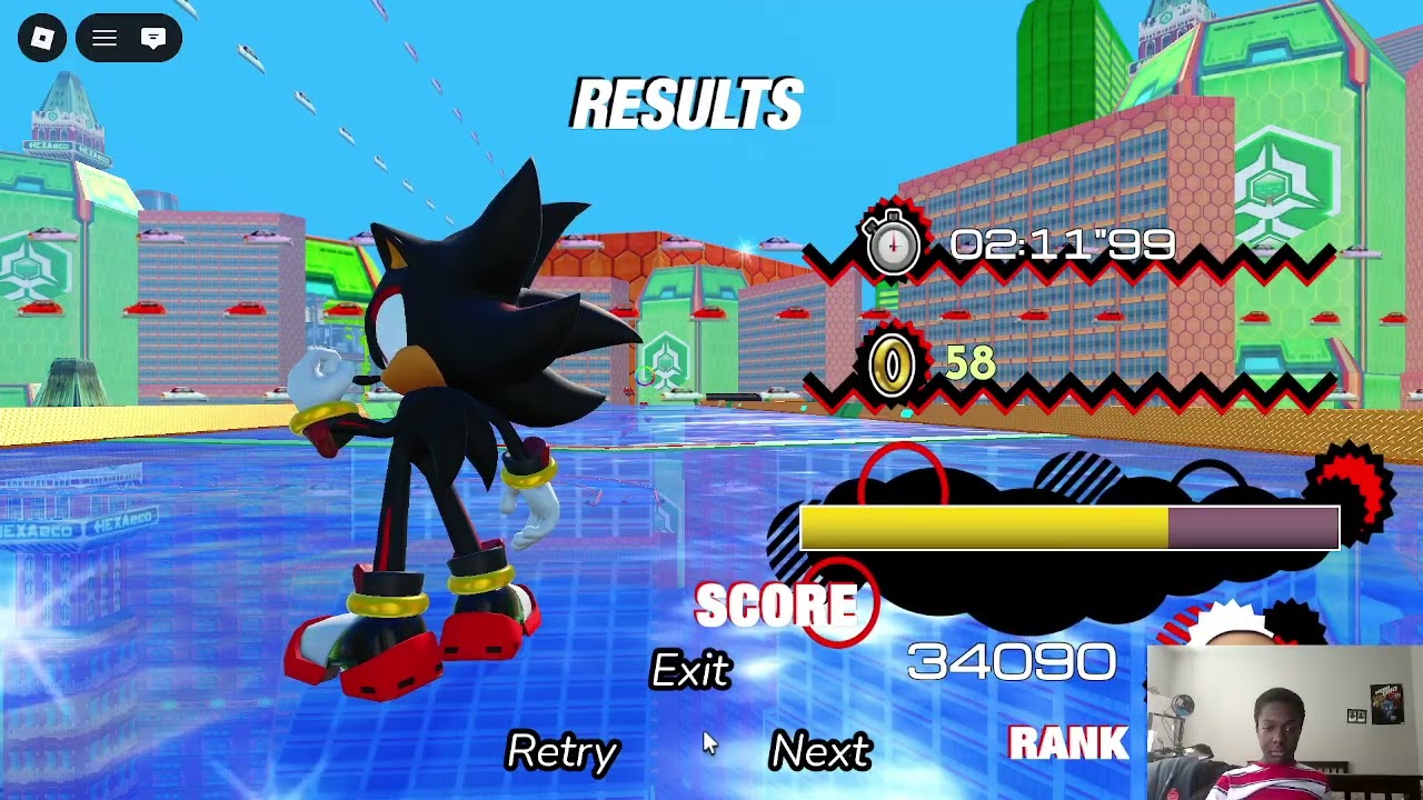 Sonic Rebooted as Shadow the Hedgehog but if I die, the video ends!