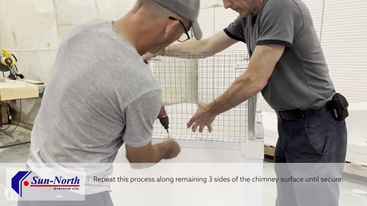 Max-Vent Insulated Chimney Cage Installation