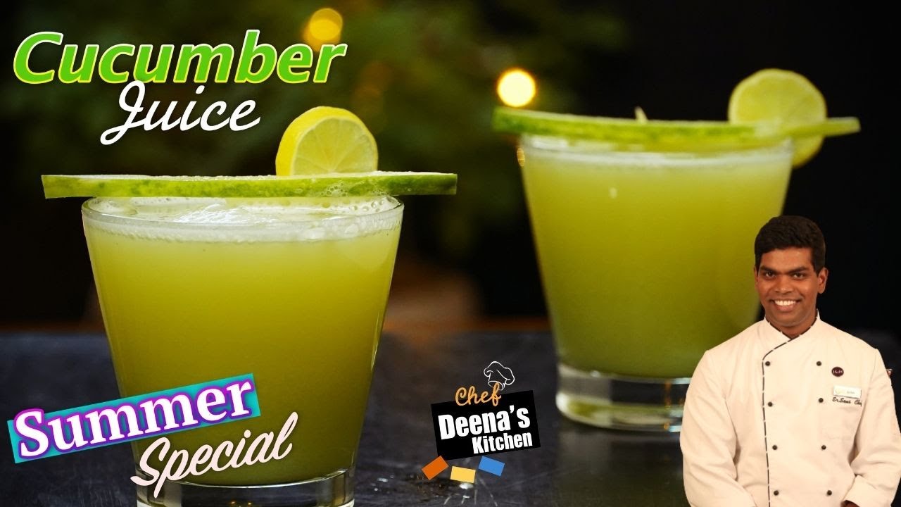 வெள்ளரிக்காய் கொத்தமல்லி ஜுஸ் | How to Make Cucumber Coriander Juice | CDK 493 |Chef Deena's Kitchen