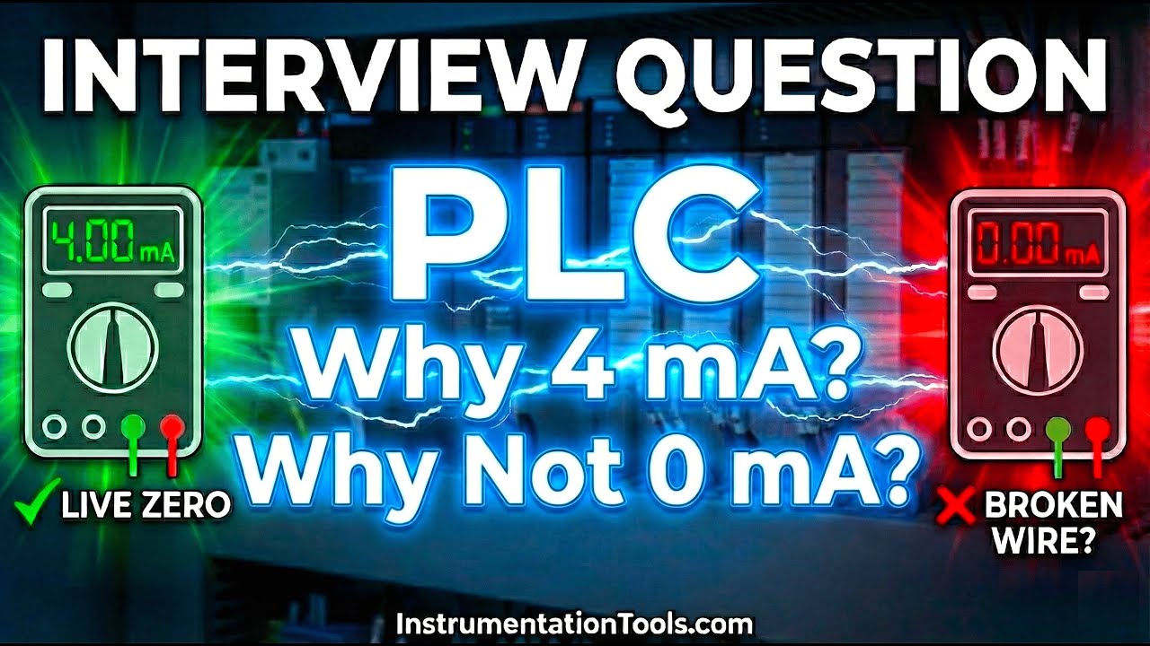 PLC Interview Question: Why 4 mA? Why NOT 0 mA? | 4-20 mA Current