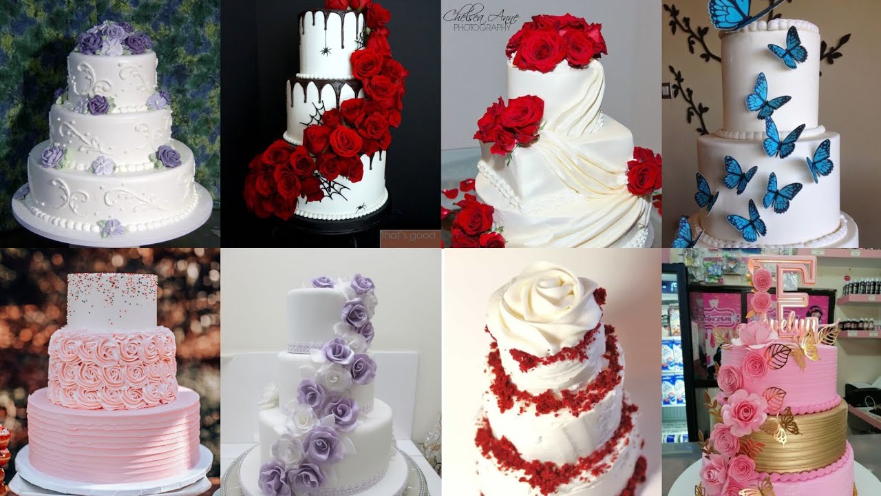 Three Tier Anniversary Cake Designs 2023/ 3 layer Cake Anniversary Cake/Three Tier Cake/Wedding Cake