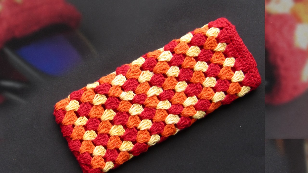 😎Estuche FUNDA para Gafas LENTES a CROCHET FACILÍSIMO⏱️Tejido rápido y sencillo TUTORIAL paso a paso