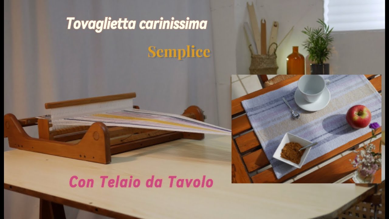 Come realizzare una Tovaglietta a Mano con il Telaio a Pettine Liccio passo dopo passo