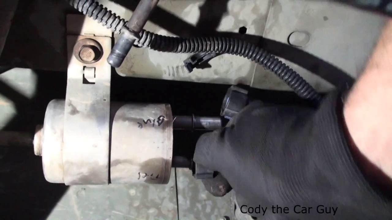 Chevy Cobalt Fuel filter location and replacement simple and easy