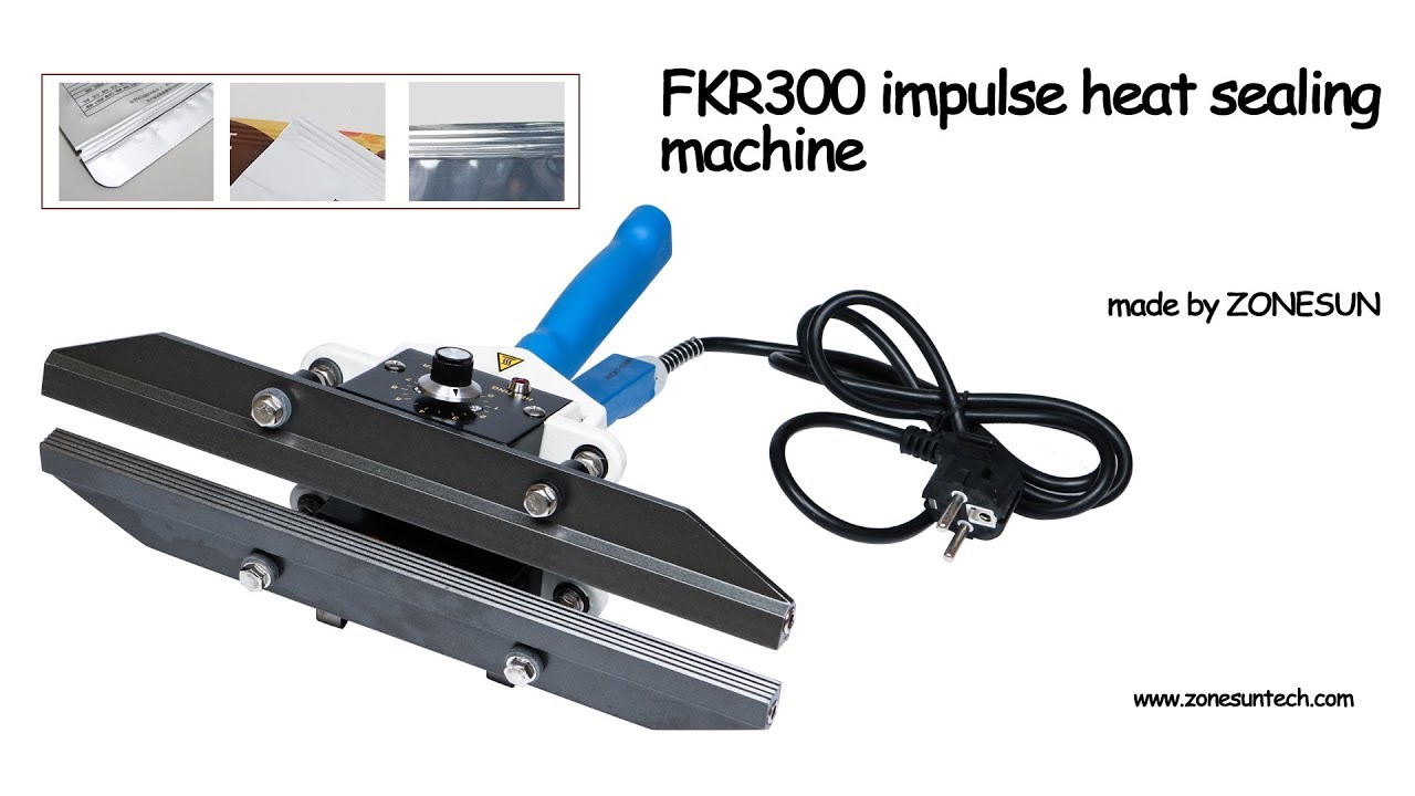 How to use the FKR300 sealing machine direct-heat Plier portable impulse sealer