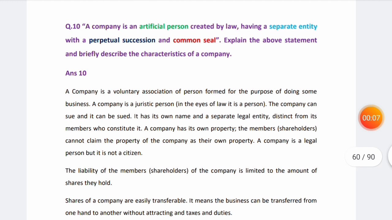 BL (Rajesh sharma) Important Question 10 (MBA 4 Sem)