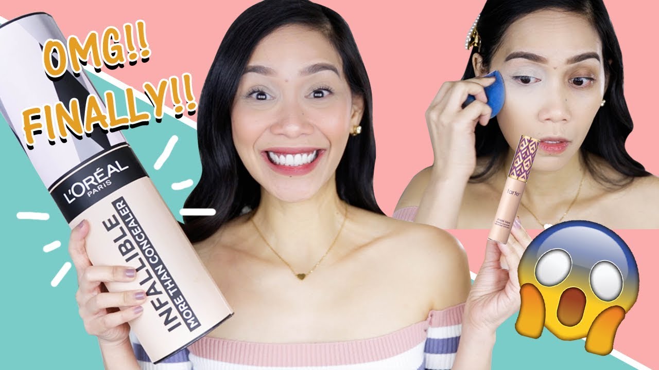 NEW!!! L'OREAL INFALLIBLE CONCEALER (BEST TARTE SHAPE TAPE DUPE TALAGA!!)