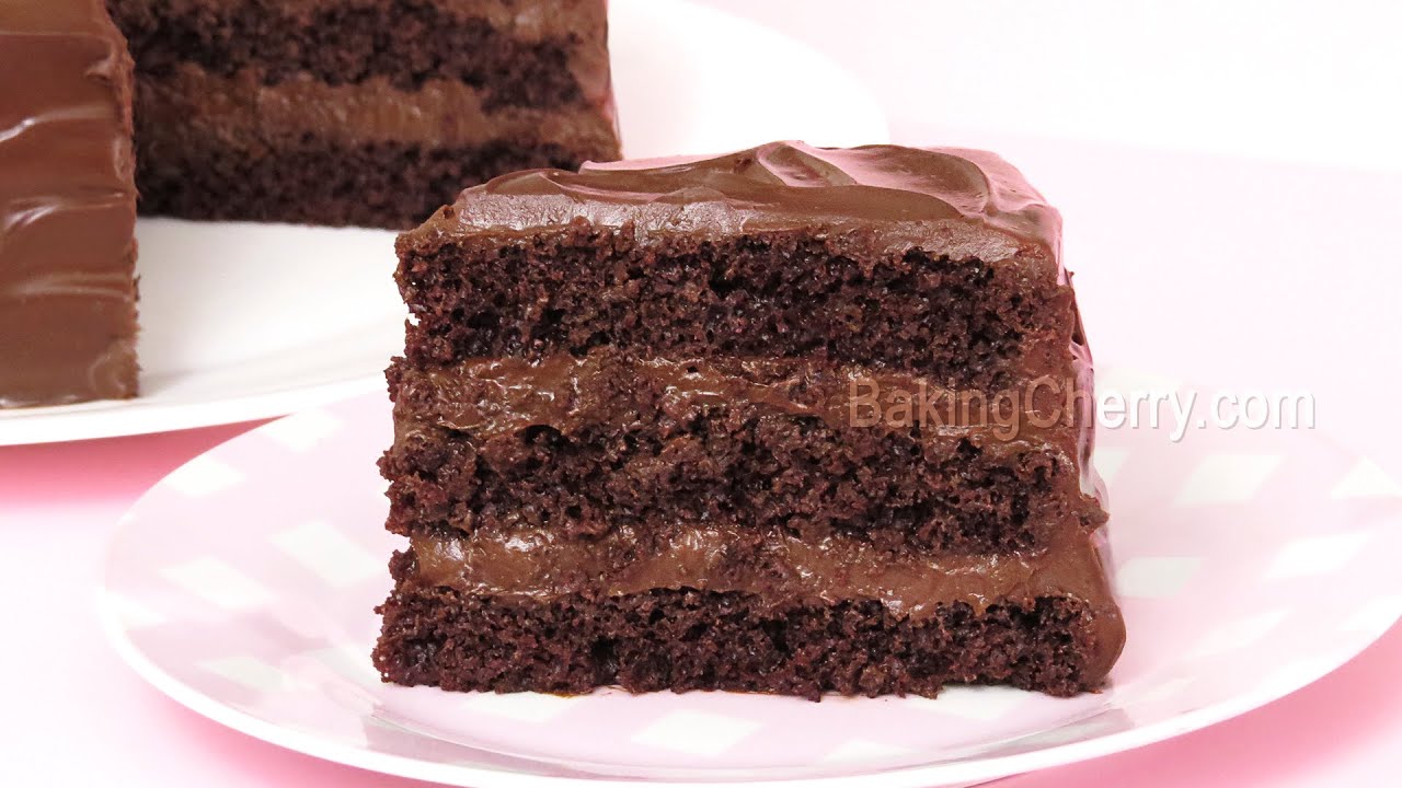 The Best CHOCOLATE CAKE Recipe! Soft, moist, and delicious | Baking Cherry