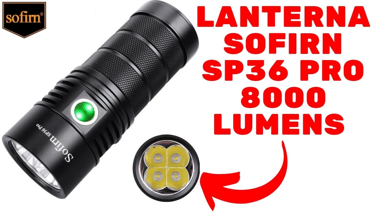 Lanterna Sofirn SP36 Pro 8000 Lumens 4 Leds SST40 Anduril 2 Lanterna Super Potente