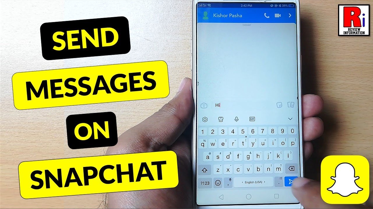 Как отправлять сообщения в Snapchat