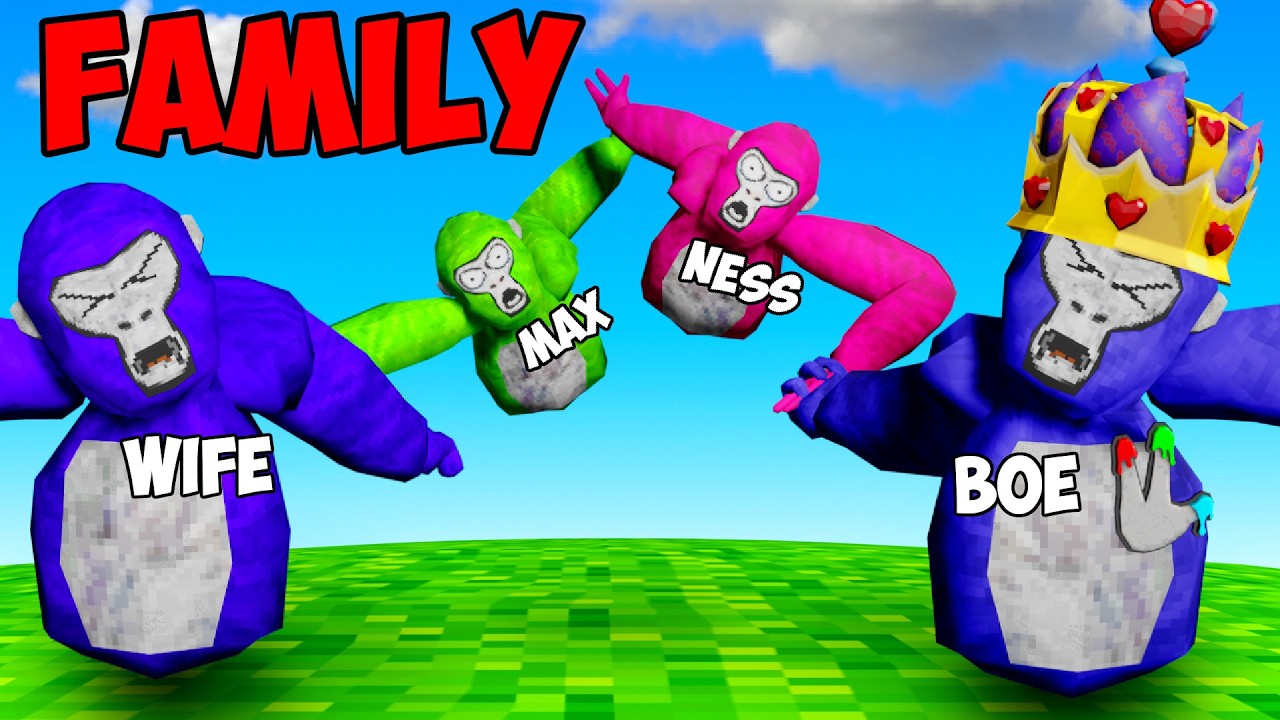 Playing Gorilla Tag With My FAMILY!