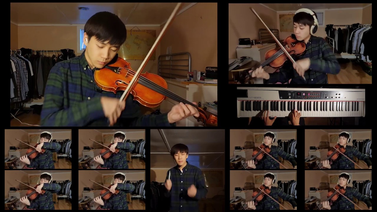 Kamado Tanjiro no Uta - Acoustic Cover by Chan Ha Kang (11 Violins with Piano)
